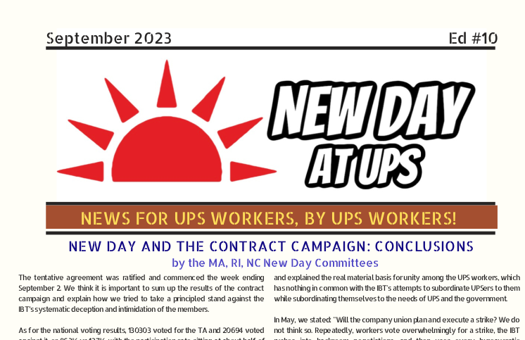 New Day and the Contract Campaign: Conclusions