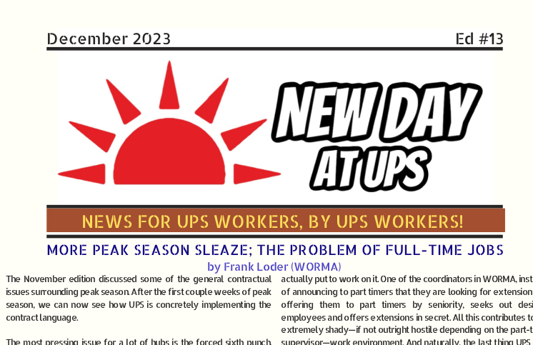 More Peak Season Sleaze: the Problem of Full-Time Jobs