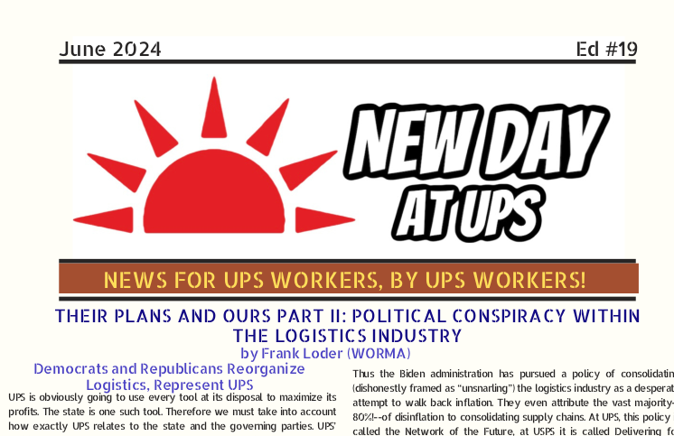 Their Plans and Ours Part II: Political Conspiracy Within the Logistics Industry