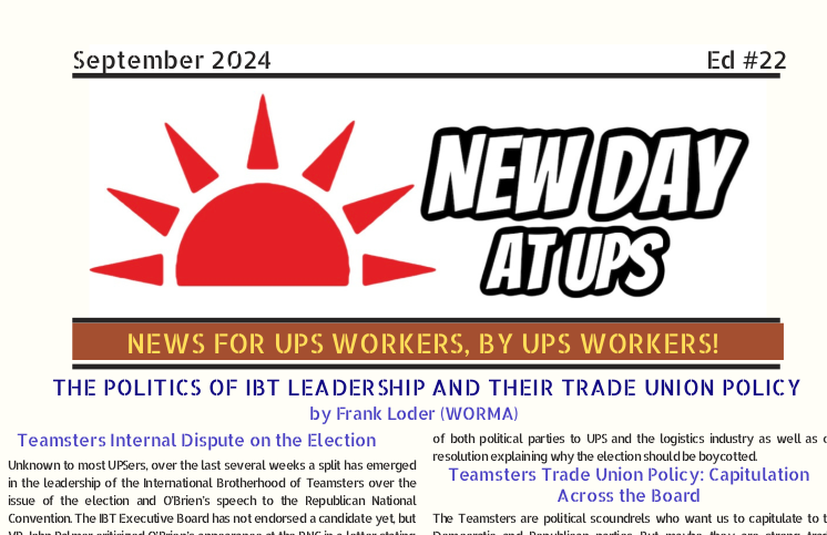 The Politics of IBT Leadership and their Trade Union Policy