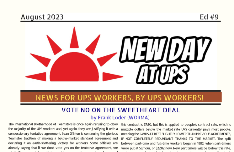 Vote No on the Sweetheart Deal