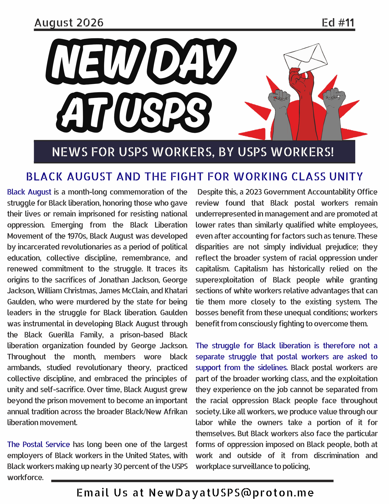 Black August and the Fight for Working Class Unity